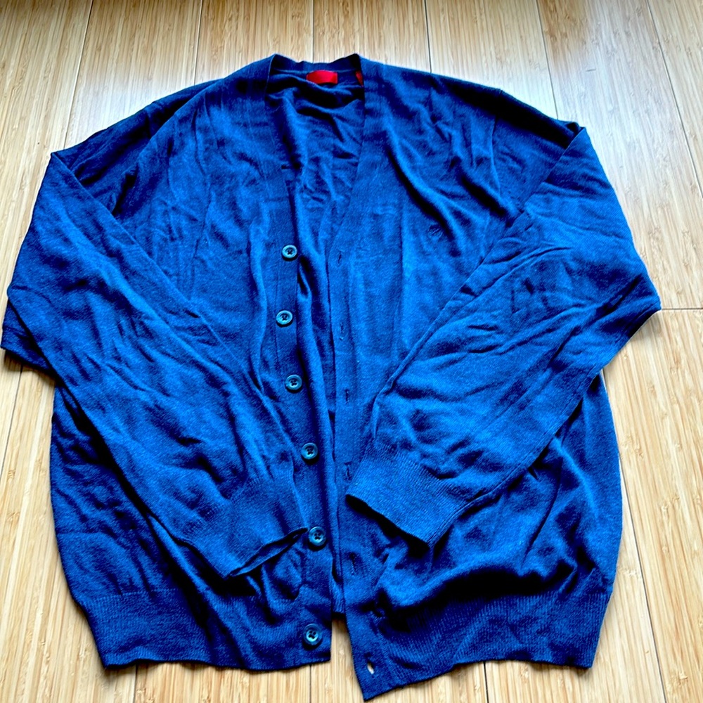 izod cardigan Blue size XL